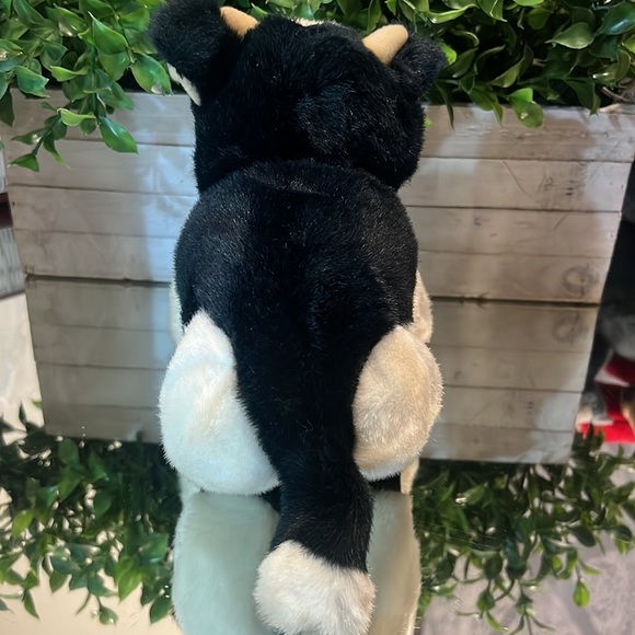 Vintage Mary Meyer Cow Plush Stuffed Animal 10" Black White - Picture 6 of 8